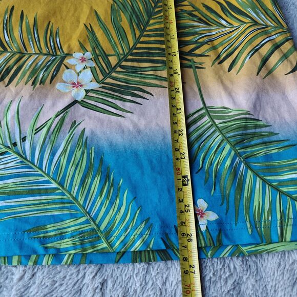 XIOS Tropical T-shirt Men's XL Hawaiian Overall Print Colorful Beach 90s Miami - Picture 4 of 5